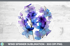 GorgeousFlowers 01 Alcohol Ink Wind Spinner design.