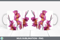 GorgeousFlowers 01 Alcohol Ink Mug Wrap design.