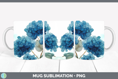 GorgeousFlowers 01 Alcohol Ink Mug Wrap design.