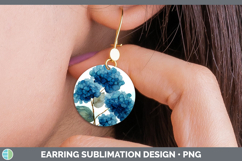 GorgeousFlowers 01 Alcohol Ink Round Earrings design.