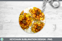 GorgeousFlowers 01 Alcohol Ink Keychain design.