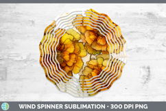 GorgeousFlowers 01 Alcohol Ink Wind Spinner design.