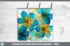 GorgeousFlowers 01 Alcohol Ink Tumbler design.