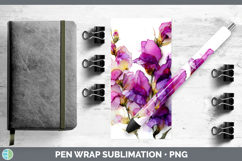 GorgeousFlowers 01 Alcohol Ink Pen Wrap design.