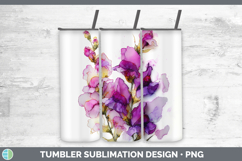 GorgeousFlowers 01 Alcohol Ink Tumbler design.
