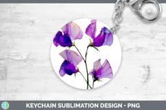 GorgeousFlowers 01 Alcohol Ink Keychain design.