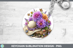 GorgeousFlowers 01 Bandana Summer Keychain design.