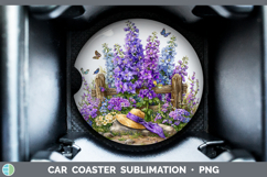 GorgeousFlowers 01 Bandana Summer Car Coaster design.