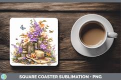 GorgeousFlowers 01 Bandana Summer Square Coaster design.