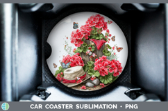 GorgeousFlowers 01 Bandana Summer Car Coaster design.