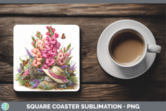 GorgeousFlowers 01 Bandana Summer Square Coaster design.