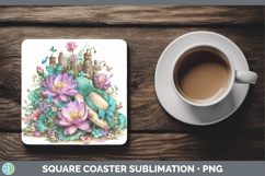 GorgeousFlowers 01 Bandana Summer Square Coaster design.
