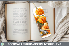 GorgeousFlowers 01 Bandana Summer Bookmark design.