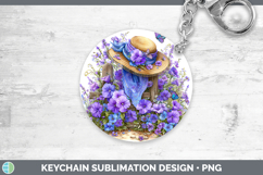GorgeousFlowers 01 Bandana Summer Keychain design.