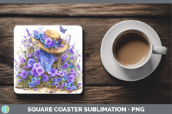 GorgeousFlowers 01 Bandana Summer Square Coaster design.