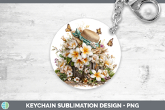 GorgeousFlowers 01 Bandana Summer Keychain design.