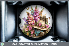 GorgeousFlowers 01 Bandana Summer Car Coaster design.