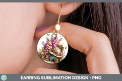 GorgeousFlowers 01 Bandana Summer Round Earrings design.