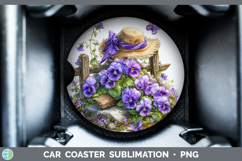 GorgeousFlowers 01 Bandana Summer Car Coaster design.