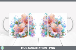 GorgeousFlowers 01 Beach Mug Wrap design.
