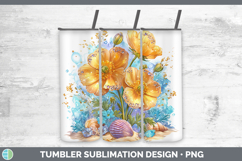 GorgeousFlowers 01 Beach Tumbler design.