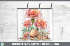 GorgeousFlowers 01 Beach Tumbler design.
