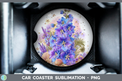 GorgeousFlowers 01 Beach Car Coaster design.
