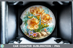 GorgeousFlowers 01 Beach Car Coaster design.