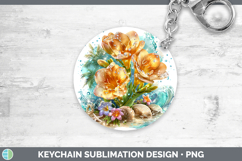 GorgeousFlowers 01 Beach Keychain design.