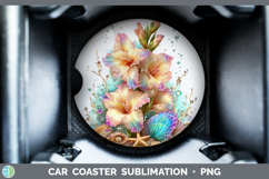 GorgeousFlowers 01 Beach Car Coaster design.