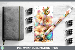 GorgeousFlowers 01 Beach Pen Wrap design.