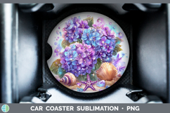 GorgeousFlowers 01 Beach Car Coaster design.