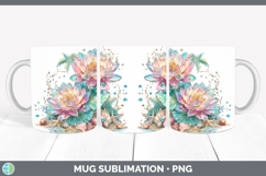 GorgeousFlowers 01 Beach Mug Wrap design.