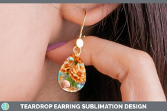 GorgeousFlowers 01 Beach Teardrop Earrings design.