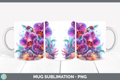 GorgeousFlowers 01 Beach Mug Wrap design.
