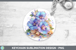 GorgeousFlowers 01 Beach Keychain design.