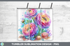 GorgeousFlowers 01 Beach Tumbler design.