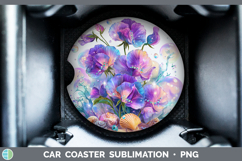 GorgeousFlowers 01 Beach Car Coaster design.