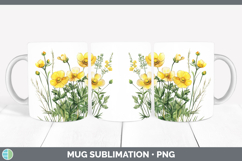 GorgeousFlowers 01 Mug Wrap design.