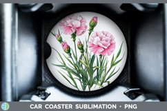 GorgeousFlowers 01 Car Coaster design.