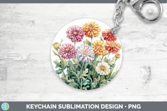 GorgeousFlowers 01 Keychain design.
