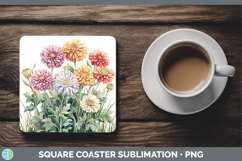 GorgeousFlowers 01 Square Coaster design.