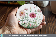 GorgeousFlowers 01 Round Coaster design.