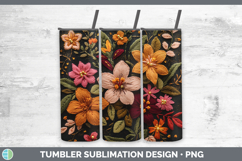 GorgeousFlowers 01 Embroider Tumbler design.