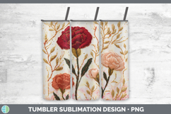 GorgeousFlowers 01 Embroider Tumbler design.