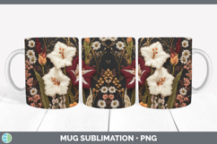 GorgeousFlowers 01 Embroider Mug Wrap design.