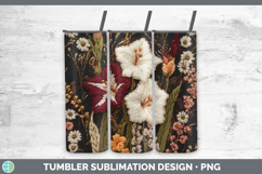 GorgeousFlowers 01 Embroider Tumbler design.
