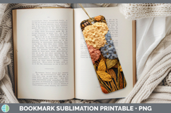 GorgeousFlowers 01 Embroider Bookmark design.