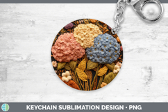 GorgeousFlowers 01 Embroider Keychain design.