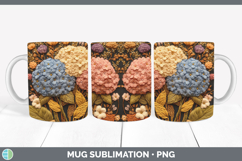 GorgeousFlowers 01 Embroider Mug Wrap design.